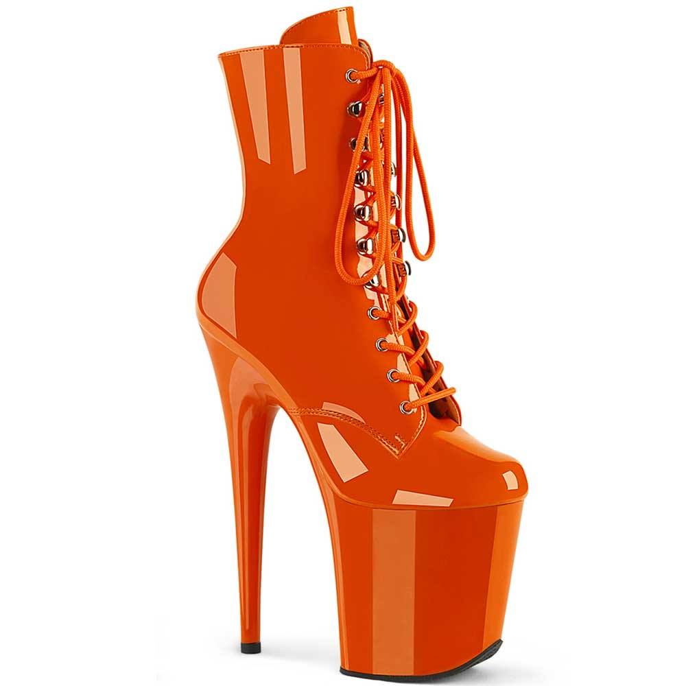Pleaser - FLAMINGO1020 Bottes de plateforme, Pole dance chaussures - Orange Product image